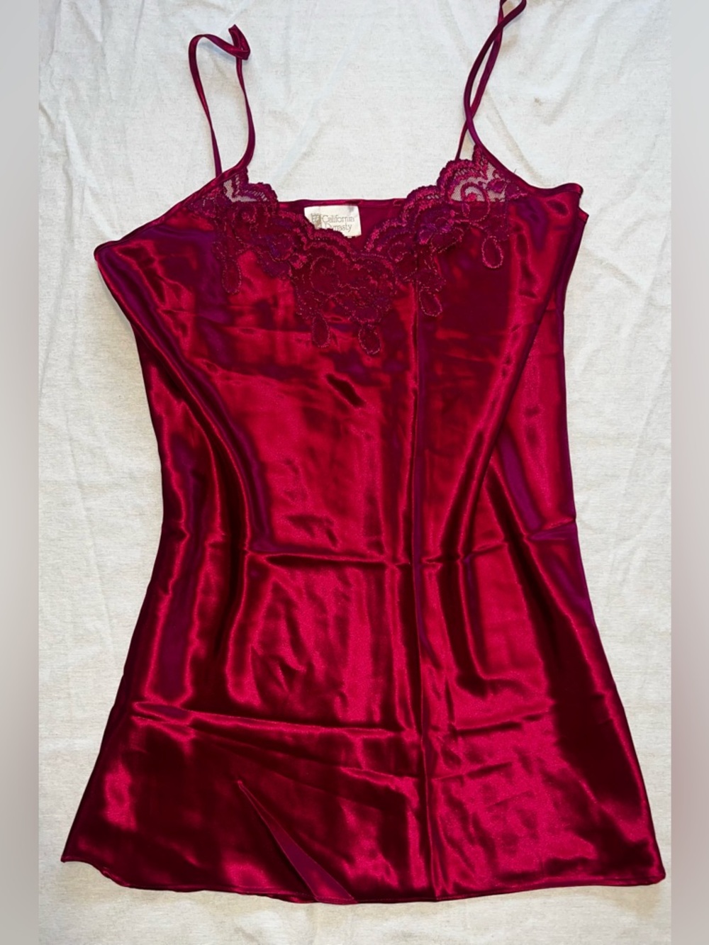 Vintage 90’s Deep Pink Dreamcore Old Hollywood Glamour Slip Dress